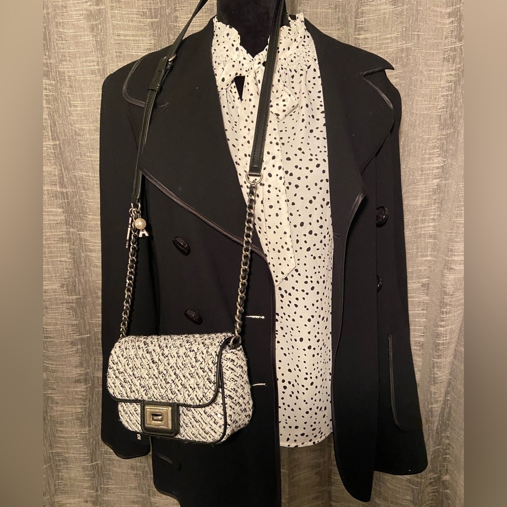 Classic Black Women's Double-Breasted Blazer Jacket